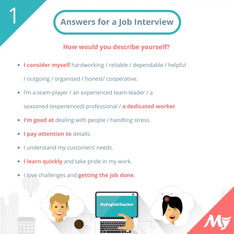 Questions And Answers To Prepare You For A Job Interview In English