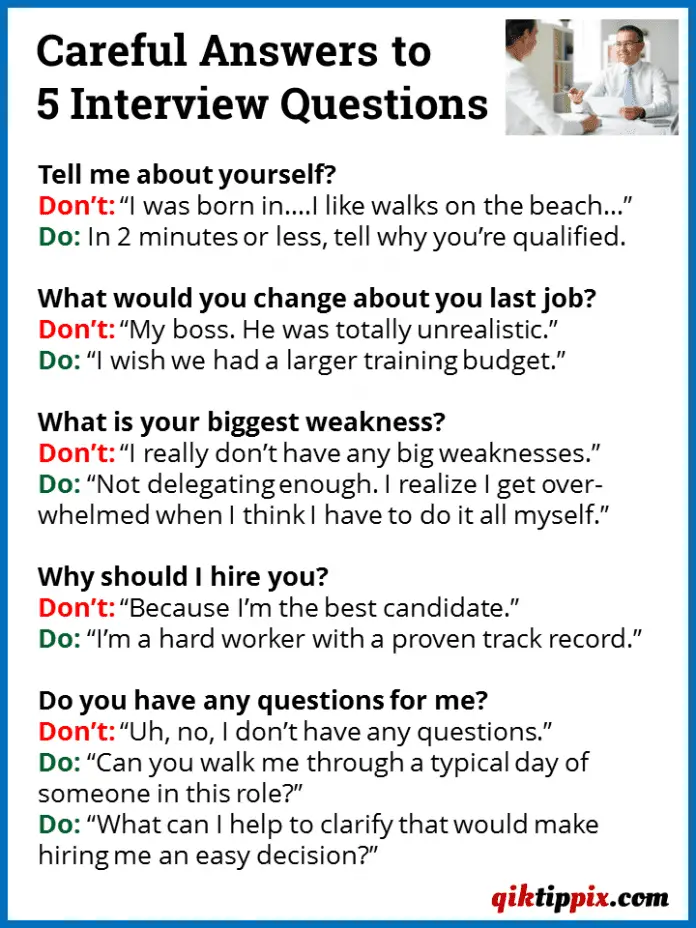 English Interview Example