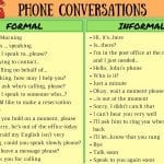 phone conversation in english