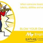 blow your own trumpet – music idioms