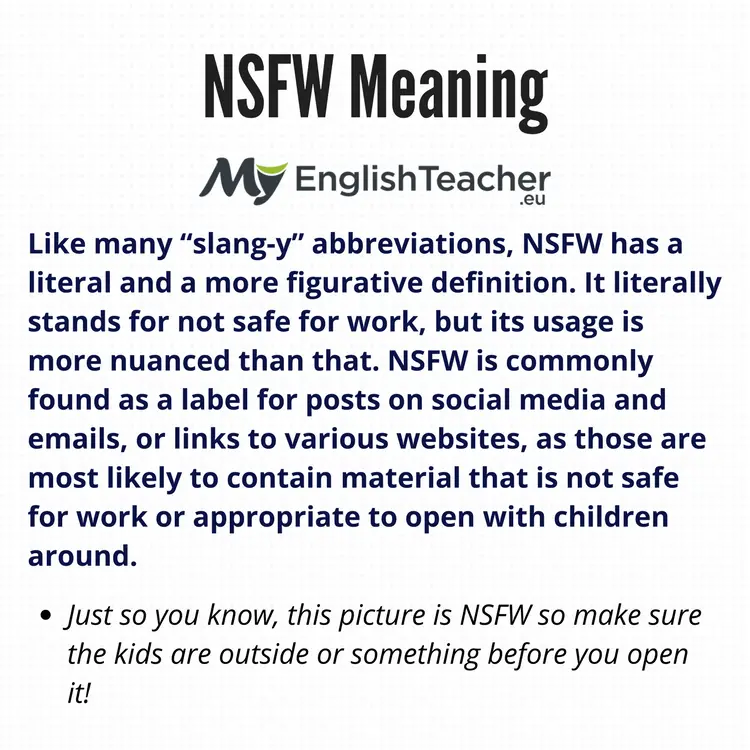 Nsfw Meaning 