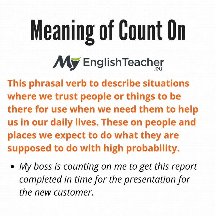 Meaning Of Count On MyEnglishTeacher eu