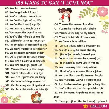 173 Cute Ways To Say I Love You
