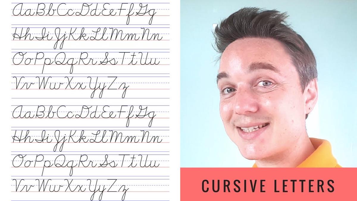 'Video thumbnail for Cursive Letters. What is cursive writing?'