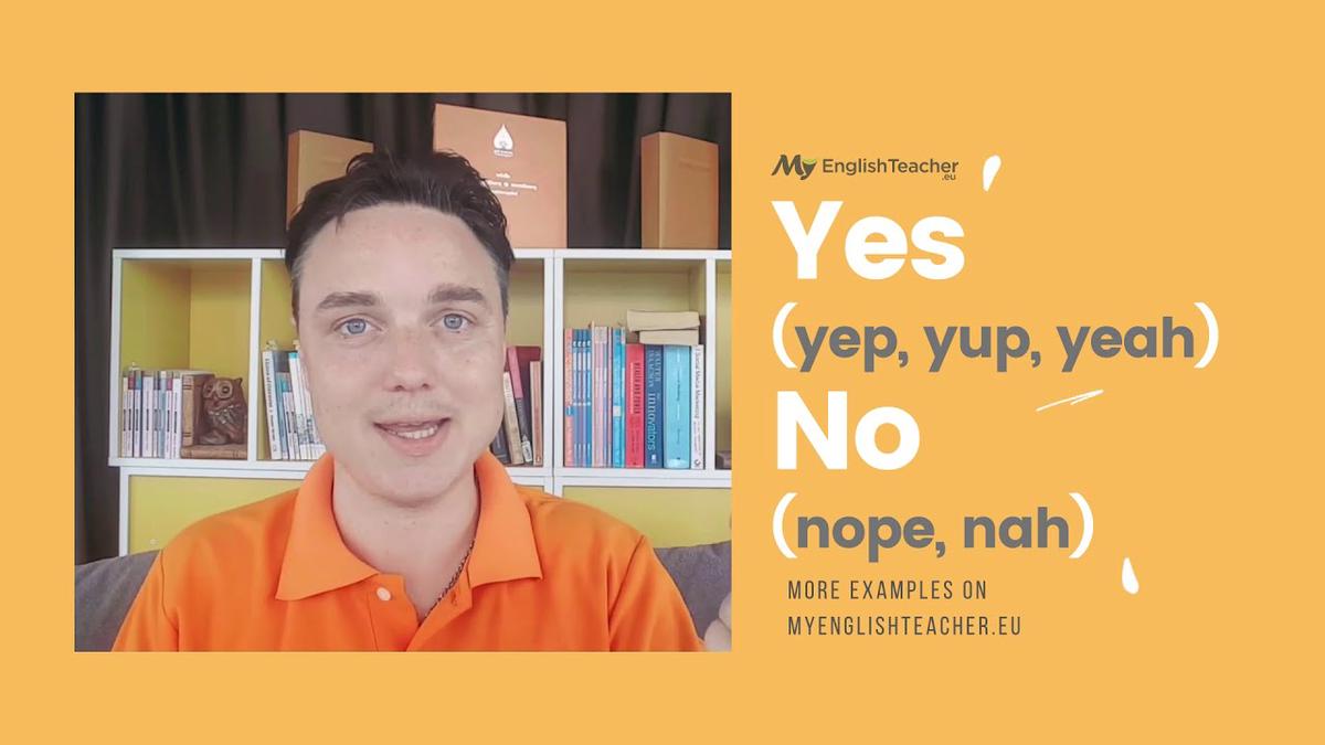 'Video thumbnail for 5 informal ways to say YES ✅ and NO ❌'