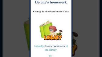 'Video thumbnail for Do one's homework meaning | Common English Idioms #shorts'