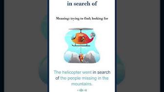 'Video thumbnail for In search of meaning | in search of sentences | Common English Idioms #shorts'